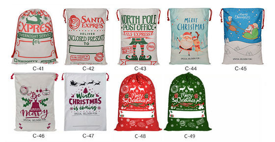 2023 Drawstring 50x70 Soft Kids Красный Санта-Клаус с веревкой Все сезоны OEM/ODM Приемлемо