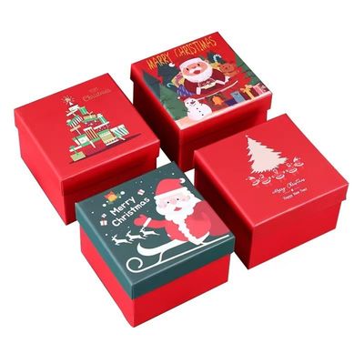 Упаковка для детей Конфеты Новейшие модные рождественские подарки с Санта-Клаусом и лосями
