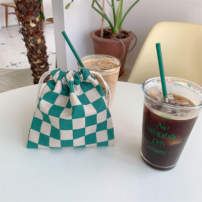 Custom Logo Print Canvas Cotton Jewelry Bag Drawstring Shoe Bag для модного стиля