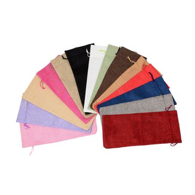 Приемлемый OEM/ODM Nature Color Jute Pouch Drawstring Bag для хранения экологически чистой конопли