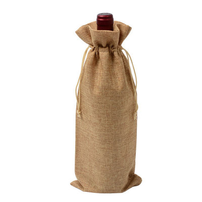 Приемлемый OEM/ODM Nature Color Jute Pouch Drawstring Bag для хранения экологически чистой конопли
