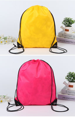 Закрытие струн Custom Logo Nylon Drawstring Bag Rucksack Переработанный водонепроницаемый полиэстер