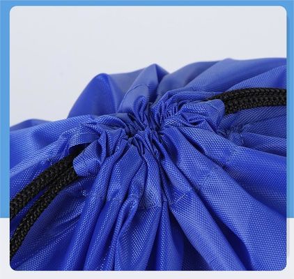 Закрытие струн Custom Logo Nylon Drawstring Bag Rucksack Переработанный водонепроницаемый полиэстер