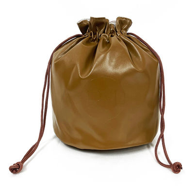 Custom Logo Printed PU Leather Drawstring Bag For Customized Color Cosmetic Packaging (Логотип на заказ, напечатанный PU кожаной сумкой для настройки цветовой косметической упаковки)