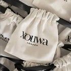 Органическая хлопчатобумажная упаковка с шнурками/обувный мешок для пыли