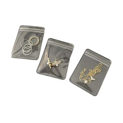 Замок на заказ Zip Jewelry Packaging Bag PVC Clear Mini Zipper Pouch с многоразовым логотипом