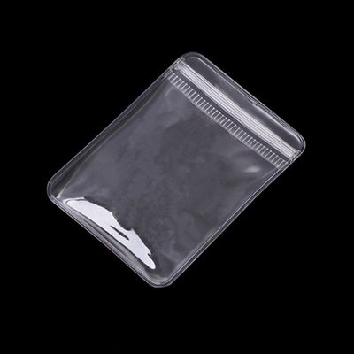Замок на заказ Zip Jewelry Packaging Bag PVC Clear Mini Zipper Pouch с многоразовым логотипом