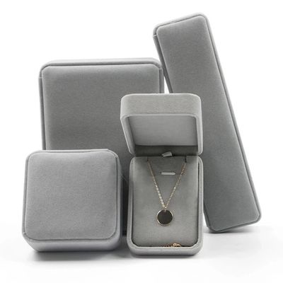Покупатели Custom Logo Ring Pendant Bracelet Velvet Jewelry Box Jewelry Organizer Подарочные коробки