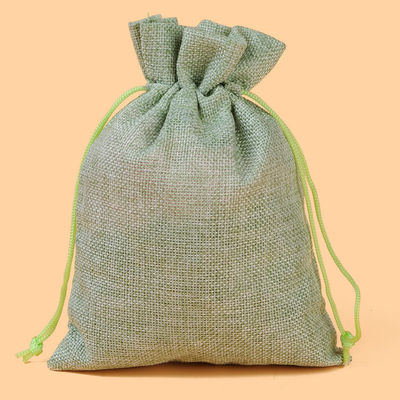 Водонепроницаемая Custom Logo Print Linen Drawstring Bag для ювелирных изделий и хранения цифровых продуктов