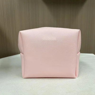 Напечатать шаблон PU водонепроницаемый Ziplock косметическая сумка макияж мешок в пользовательском розовом цвете конфеты