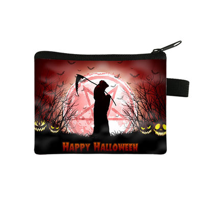 2024 Halloween Cartoon Purse Детский портативный небольшой кошелек с напечатанным дизайном