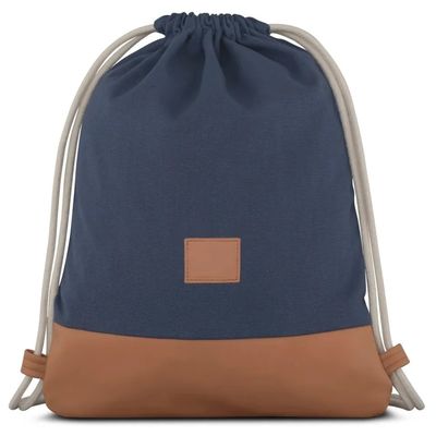 Custom Logo Soft-loop Cotton Cloth Drawstring Bag для занятий спортом и активных занятий на свежем воздухе