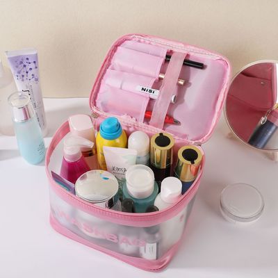 Custom Logo PVC Clear Makeup Bag для туалетных принадлежностей для путешествий и косметической организации
