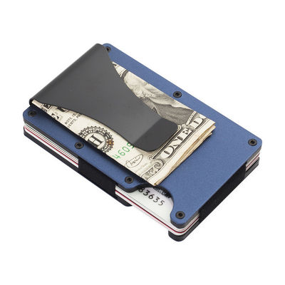 Многоразовый RFID блокирующий держатель алюминиевой карты/умные металлические мужские карманные кошельки/минималистический алюминиевый кошелек