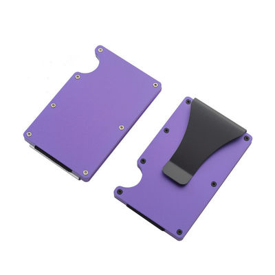 Многоразовый RFID блокирующий держатель алюминиевой карты/умные металлические мужские карманные кошельки/минималистический алюминиевый кошелек