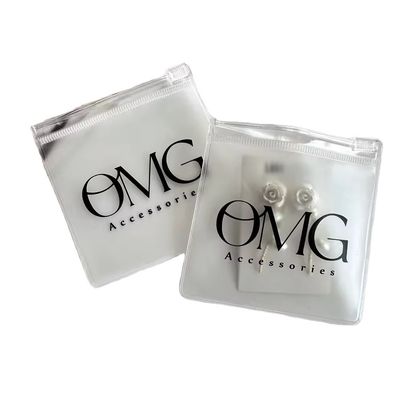 Прозрачный персональный логотип Пластиковый Ziplock ювелирный мешок для индивидуальной ювелирной упаковки