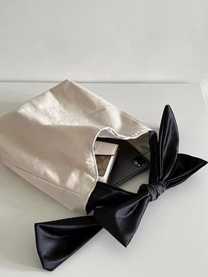 Polyester Lining Eco-Friendly Recycled Black Handle Custom Logo Printed Shopping Tote Bag - полиэстерная оболочка экологически чистый переработанный черный ручок