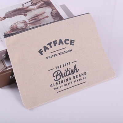 Напечатанный цип Luxury Cotton Small Canvas Pouch Travel Cosmetic Bag для модного стиля