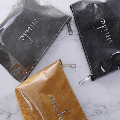 Custom Logo Print Zipper Storage Bag Luxury Commercial Dupont Toiletry Bag для повседневных пользователей