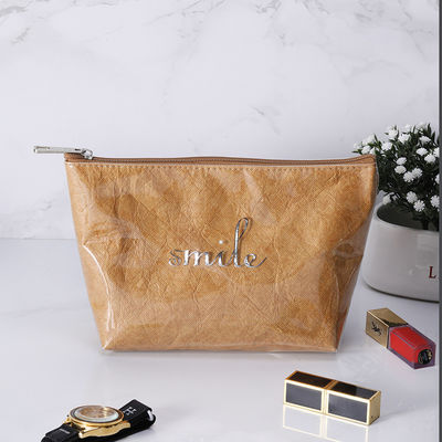 Custom Logo Print Zipper Storage Bag Luxury Commercial Dupont Toiletry Bag для повседневных пользователей