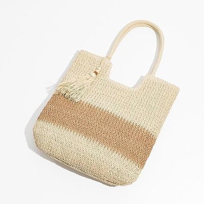 Летняя сумка с соломинкой Raffia OEM/ODM Приемлемая для модных дам