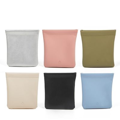 Custom Logo Print Small PU Leather Storage Bag with Letter Pattern and Customized Logo Маленький кожаный полиэтиленовый пакетик для хранения с рисунком букв и персонализированным логотипом