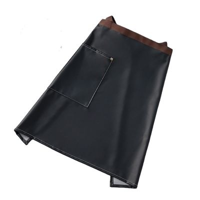 Custom Logo Printed Waxed PU Leather Half Apron для официанток и барменов