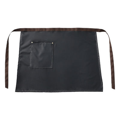 Custom Logo Printed Waxed PU Leather Half Apron для официанток и барменов