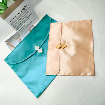 Стильный атласный конвертный пакет для пользовательского логотипа Flip Dust Bag Wig Трусы Шал упаковка