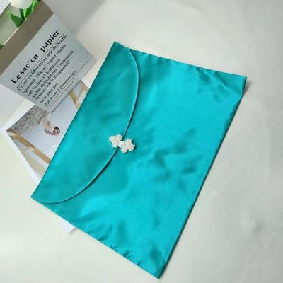 Стильный атласный конвертный пакет для пользовательского логотипа Flip Dust Bag Wig Трусы Шал упаковка