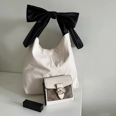 По индивидуальному заказу цвет высокая вместимость корейский стиль Bow Hobo Casual Cute Girl Teenage Ladies Shopping Canvas Bag