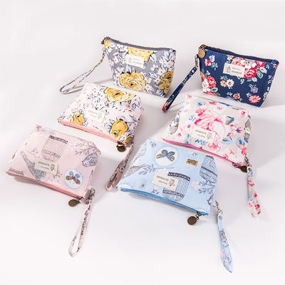 Цветочный принтер Zipper Pouch Милый цветочный макияж для организации красоты