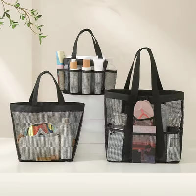 Летний меш Beach Tote Bag с несколькими карманами и индивидуальным цветом
