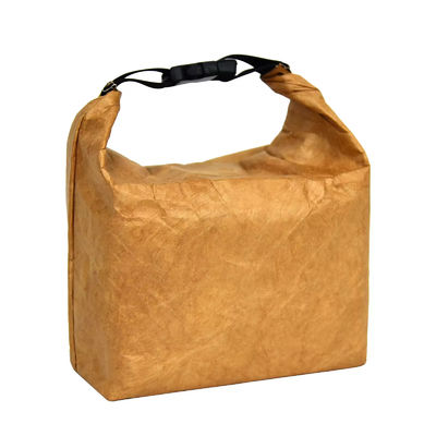 Изолированная пищевая тепловая алюминиевая фольга Dupont Tyvek Kraft Paper Lunch Cooler Bag с ручкой на заказ