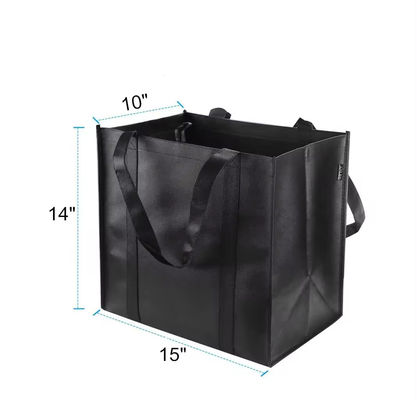 Напечатанный по заказу логотип многоразовые нетканые пакеты для продажи продуктов питания