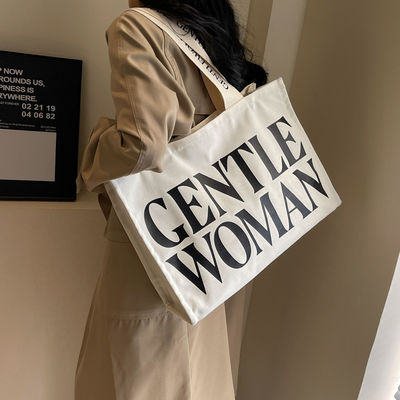 OEM/ODM Приемлемый натуральный хлопок тяжелый рабочий холст Tote Bag с карманом и молниеносной ручкой
