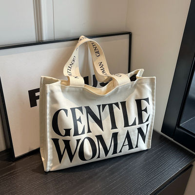 OEM/ODM Приемлемый натуральный хлопок тяжелый рабочий холст Tote Bag с карманом и молниеносной ручкой
