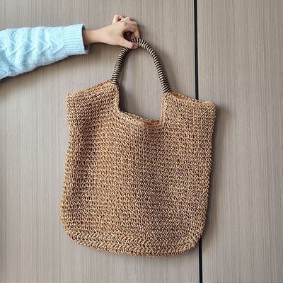 Ручной стиль на заказ Raffia соломенный тканевый сумка Tote роскошный модный пляжный сумка для отдыха