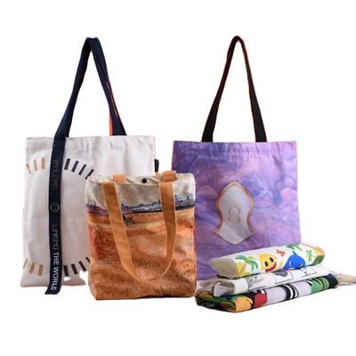 Сублимационные сумки для тортов Custom Logo Printed for Reusable Large Capacity Canvas Bag