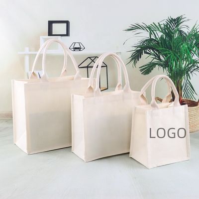 Outlet Пустые простые логотипы на заказ Напечатать холст хлопковые пакеты для повседневной школьной жизни