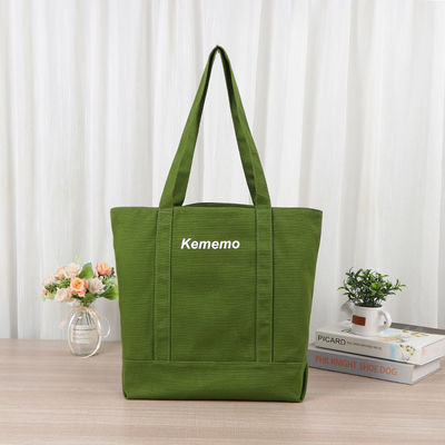 Ручной стиль Custom Print Cotton Canvas Tote Bag для экологически чистого праздничного подарка