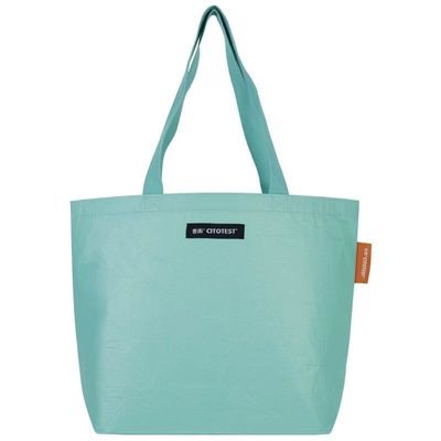 Покупки тканей RPET Tote Bag с настраиваемым логотипом и экологически чистым материалом