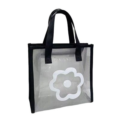 Мультфильмовый шаблон многоразового использования Eco Mini Tote Bag Custom Printed Polyester Nylon Mesh Shopping