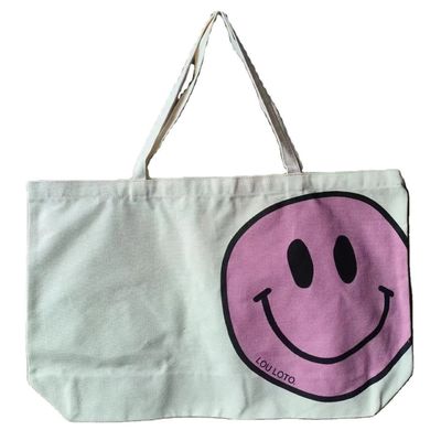 Большая емкость Shoulder Shopping Canvas Tote Bag с индивидуальным цветом и напечатанным логотипом