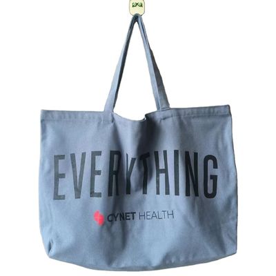 Большая емкость Shoulder Shopping Canvas Tote Bag с индивидуальным цветом и напечатанным логотипом