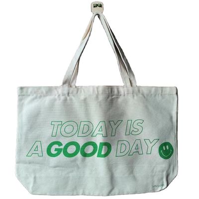 Большая емкость Shoulder Shopping Canvas Tote Bag с индивидуальным цветом и напечатанным логотипом