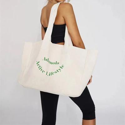 Custom Printed Logo Custom Eco Beach Tote Bag с управляемым стилем и приемлемым OEM / ODM