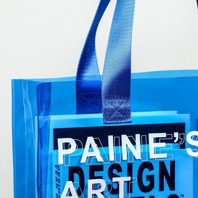 Средний размер Custom Logo Прозрачный прозрачный водонепроницаемый PVC Tote Bag