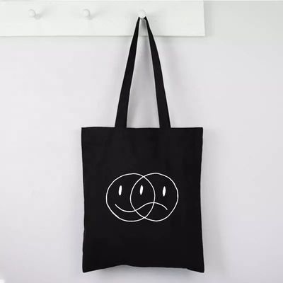 Приемлемый OEM/ODM настраиваемый письмо образец холст ткань Tote мешок для продуктовых магазинов