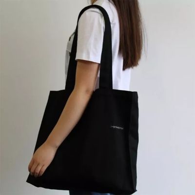 Приемлемый OEM/ODM настраиваемый письмо образец холст ткань Tote мешок для продуктовых магазинов